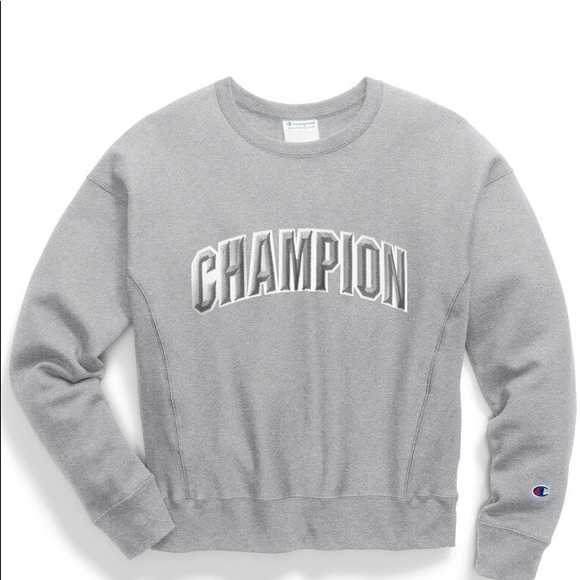 WOMENS CHAMPION REVERSE WEAVE CREWNECK - Picture 2 of 3